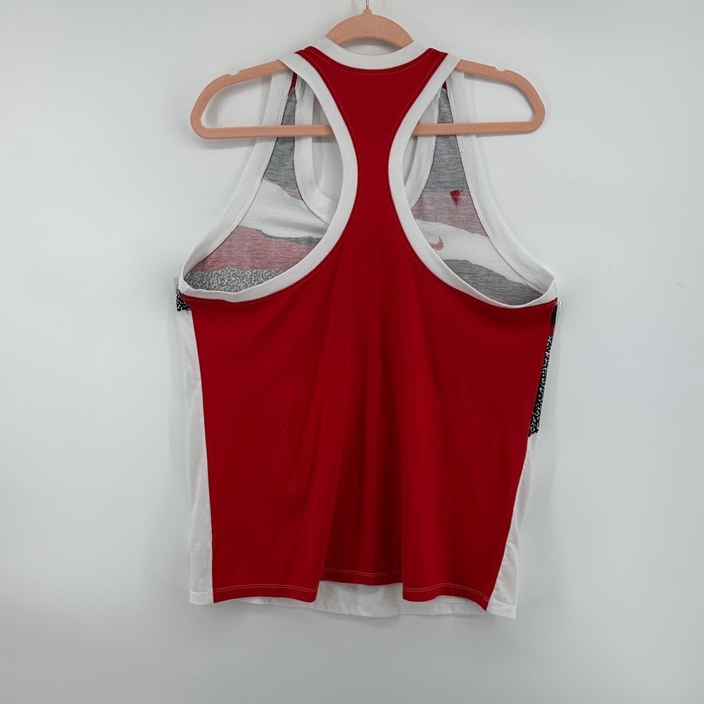 Nike Women's UGA Animal Print Red, Black, and White Tank Top Size XL - Picture 6 of 12